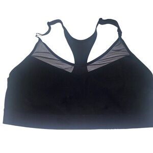 VICTORIA secret sport black sports bra vsx XL racer back mesh
